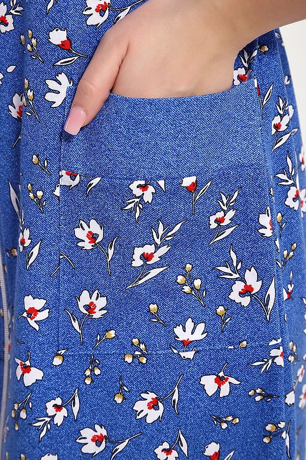 Халат 37005 НАТАЛИ, джинс - фото 2