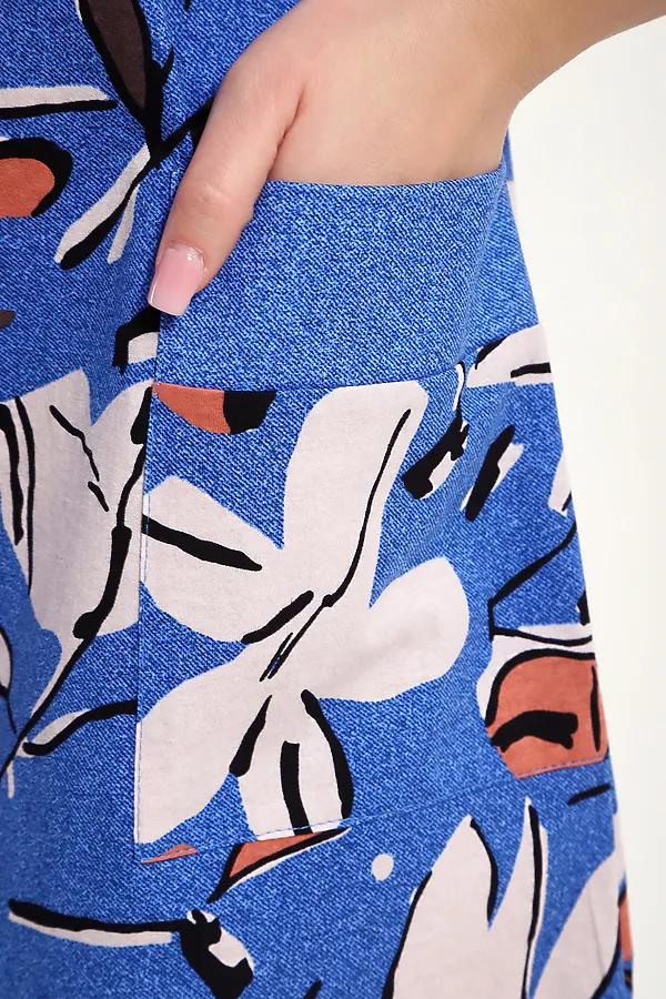 Халат 37004 НАТАЛИ, джинс - фото 2