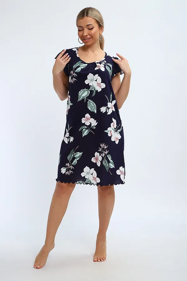 Сорочка С 426 НАТАЛИ, синий - фото 2