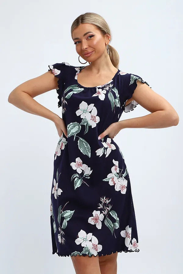 Сорочка С 426 НАТАЛИ, синий - фото 2