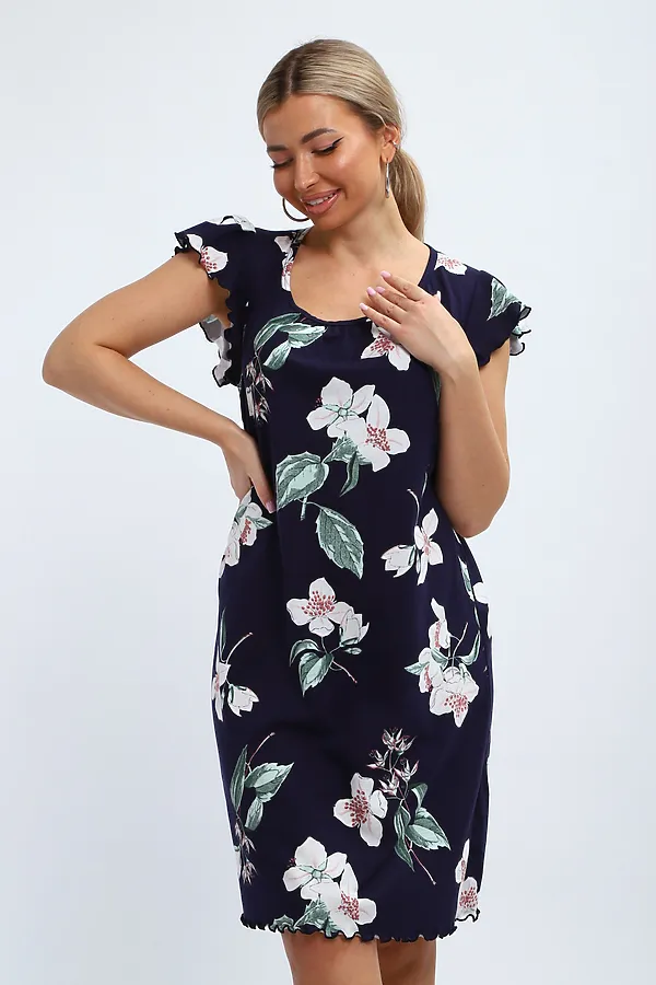 Сорочка С 426 НАТАЛИ, синий - фото 2