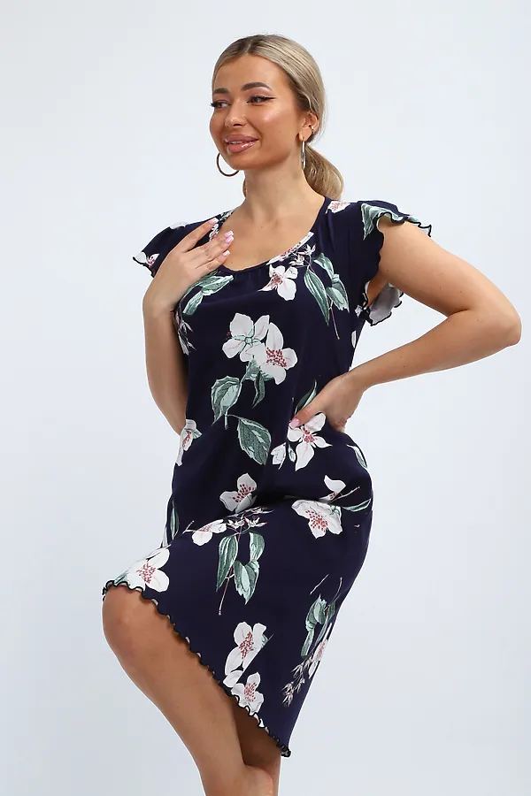 Сорочка С 426 НАТАЛИ, синий - фото 2