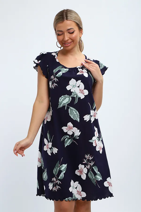 Сорочка С 426 НАТАЛИ, синий - фото 2