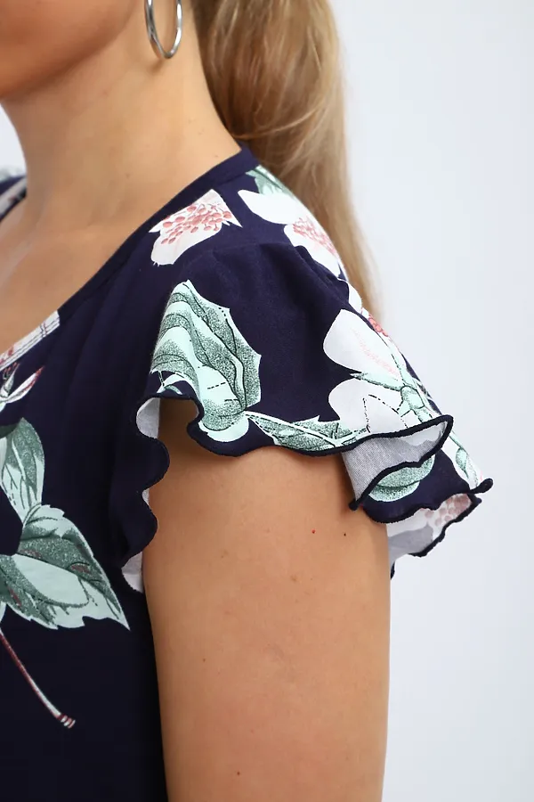 Сорочка С 426 НАТАЛИ, синий - фото 2