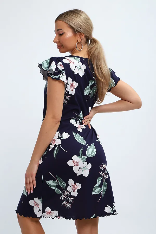 Сорочка С 426 НАТАЛИ, синий - фото 2