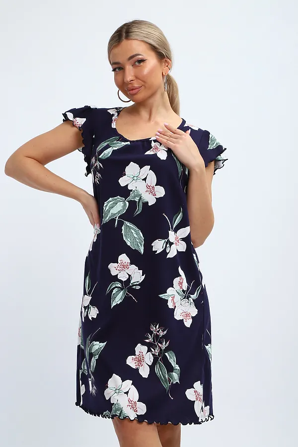 Сорочка С 426 НАТАЛИ, синий - фото 2