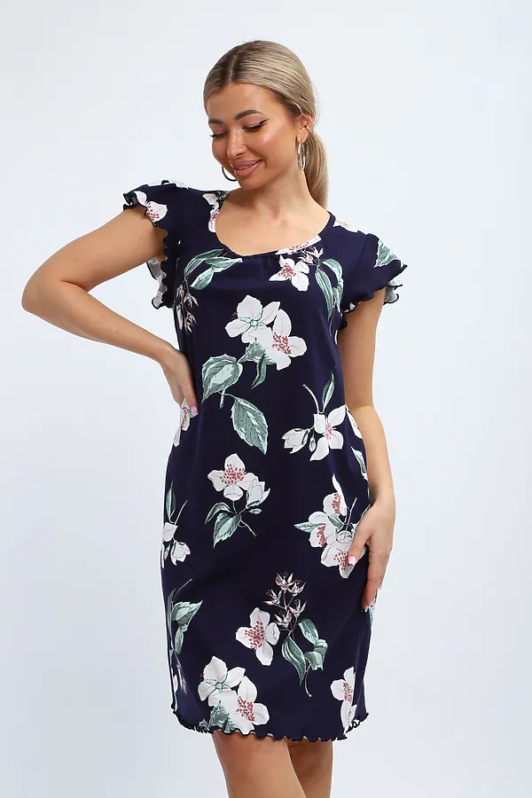 Сорочка С 426 НАТАЛИ, синий - фото 2