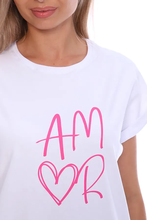 Футболка ФЖ043 НАТАЛИ, белый - фото 2