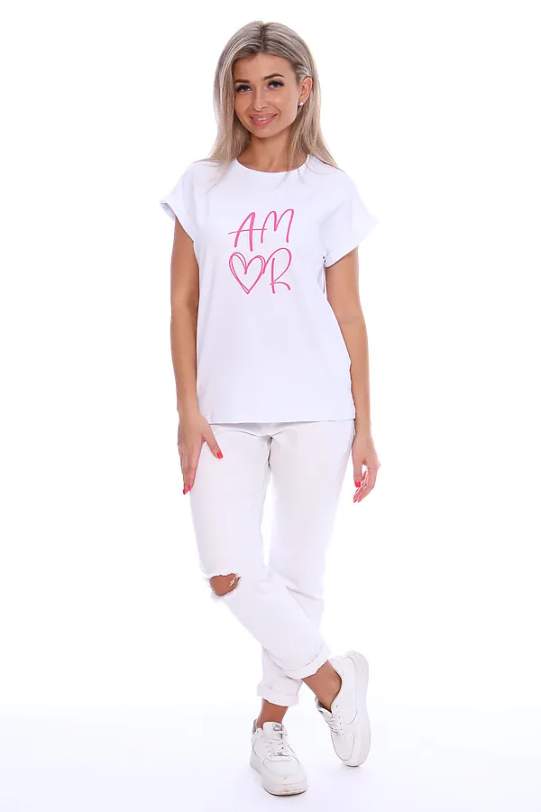 Футболка ФЖ043 НАТАЛИ, белый - фото 2