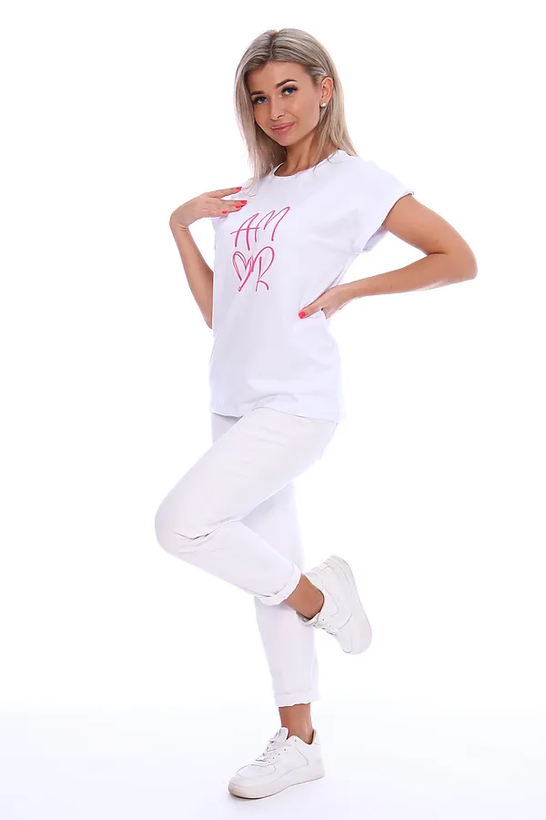 Футболка ФЖ043 НАТАЛИ, белый - фото 2