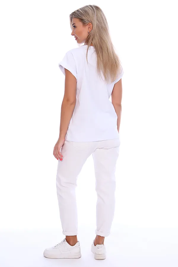 Футболка ФЖ043 НАТАЛИ, белый - фото 2