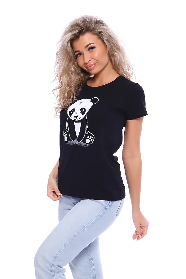 Футболка ФЖ045 НАТАЛИ, черный - фото 2