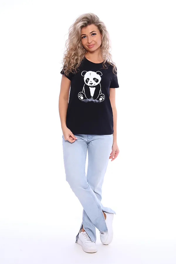 Футболка ФЖ045 НАТАЛИ, черный - фото 2