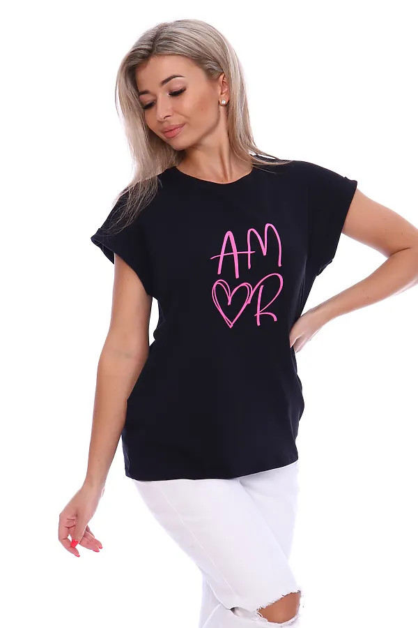 Футболка ФЖ044 НАТАЛИ, черный - фото 2