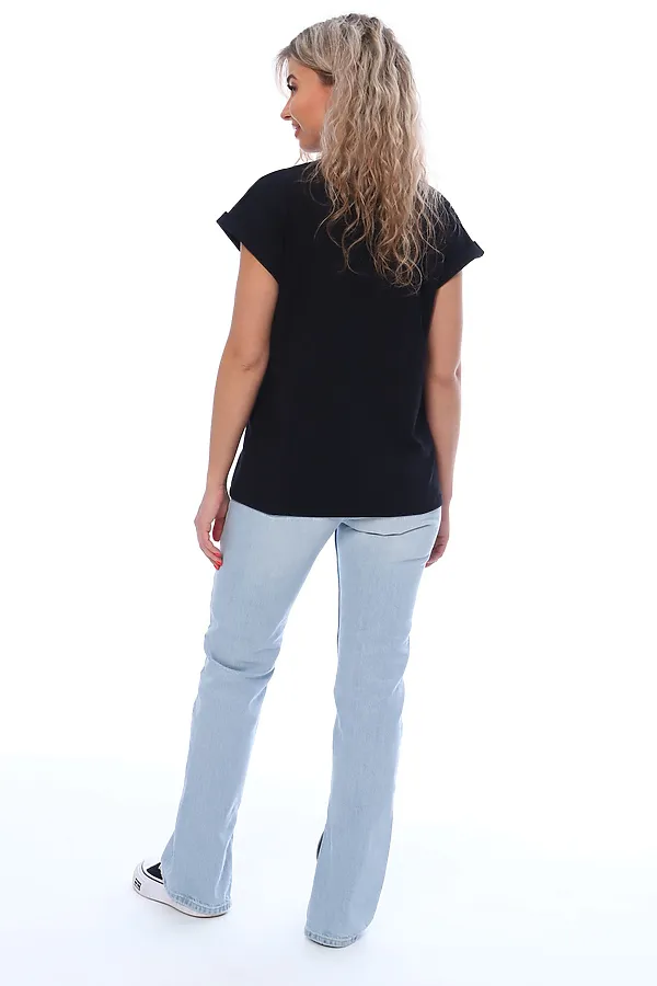 Футболка ФЖ033 НАТАЛИ, черный - фото 2