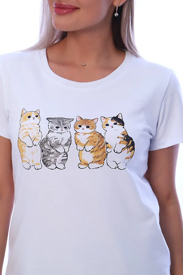 Футболка ФЖ054 НАТАЛИ, белый - фото 2