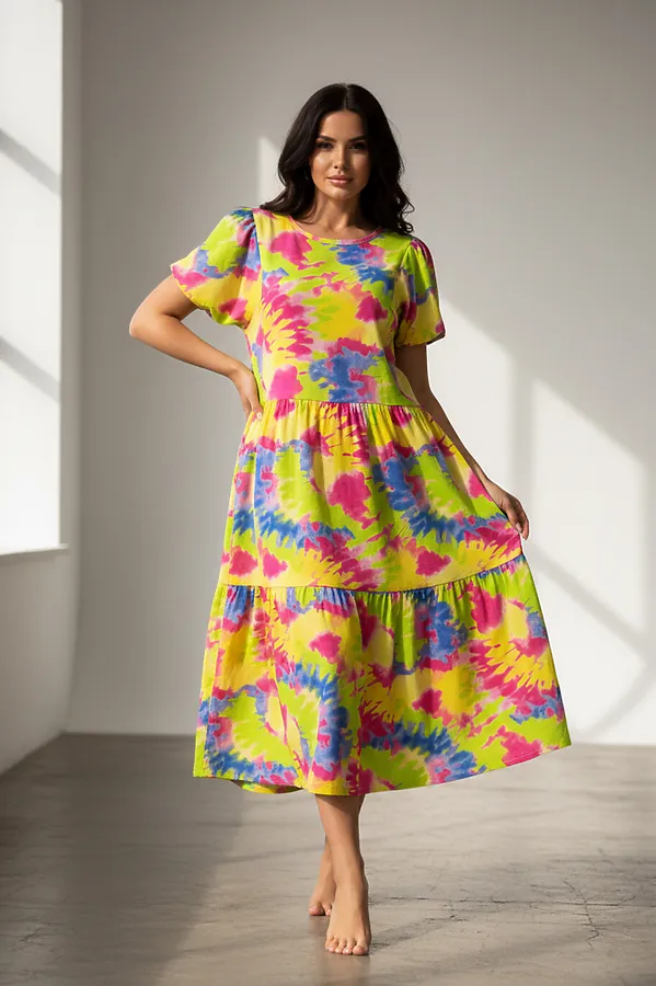 Платье арт. 1055 НАТАЛИ, желтый - фото 2