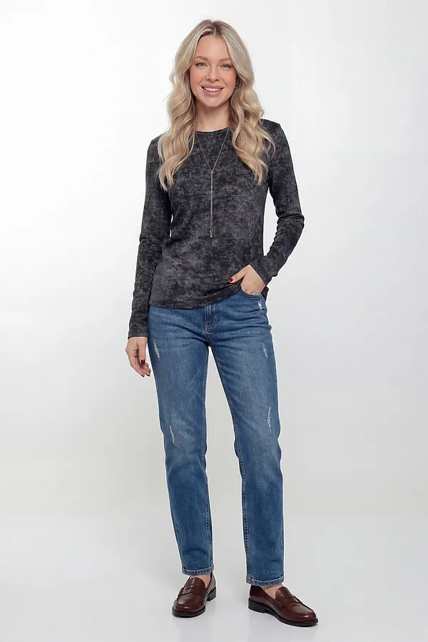 Лонгслив 14505 НАТАЛИ, темно-серый - фото 2