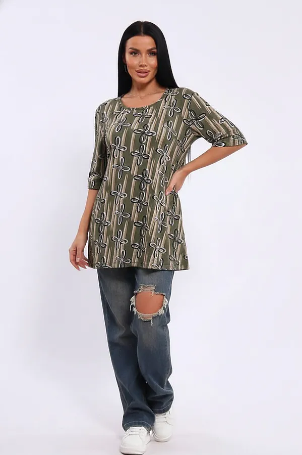 Туника Арт. 699 НАТАЛИ, зеленый - фото 2