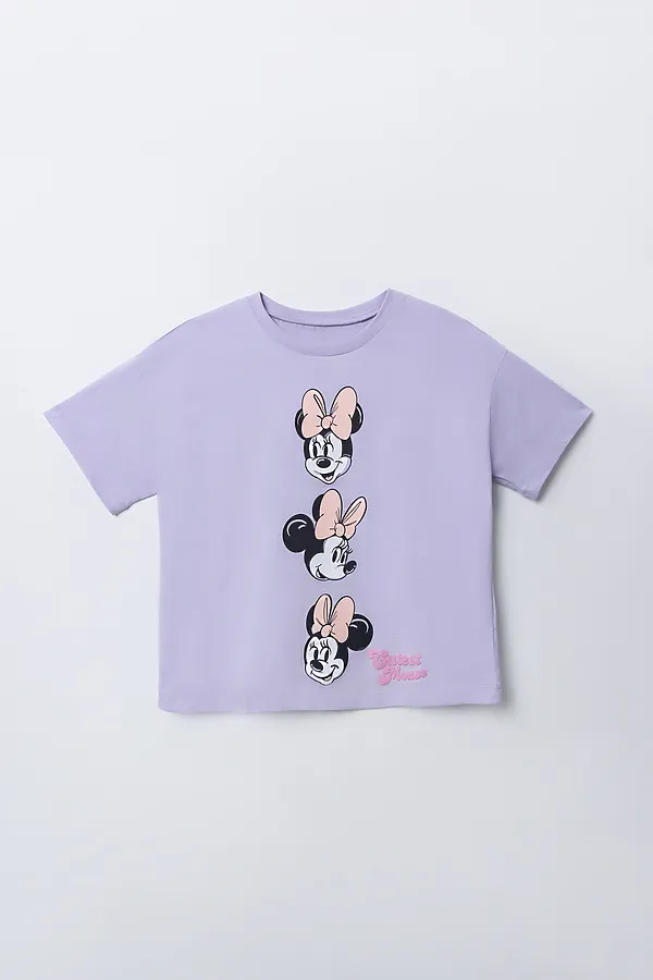 Футболка для девочек MARK FORMELLE, лиловый вереск +печать - фото 2