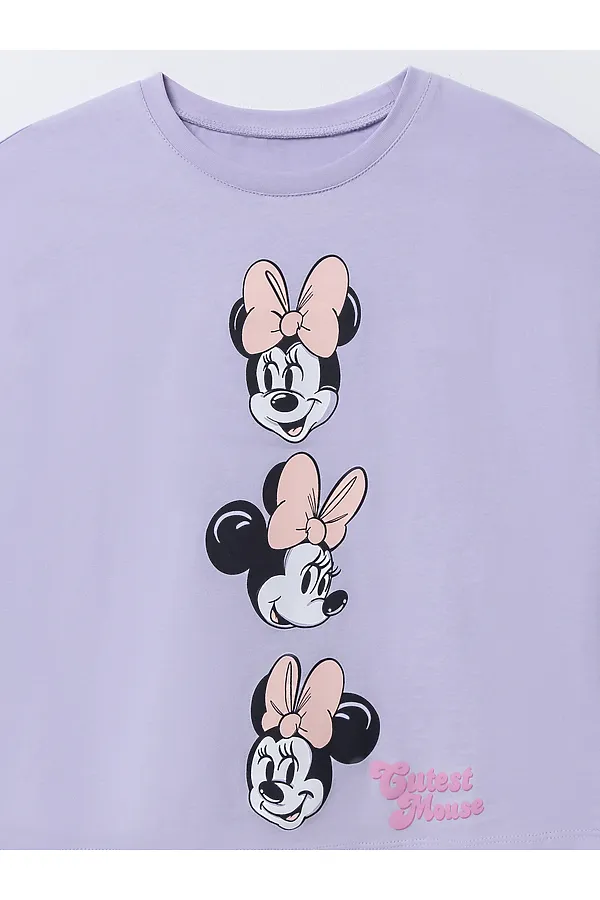 Футболка для девочек MARK FORMELLE, лиловый вереск +печать - фото 2