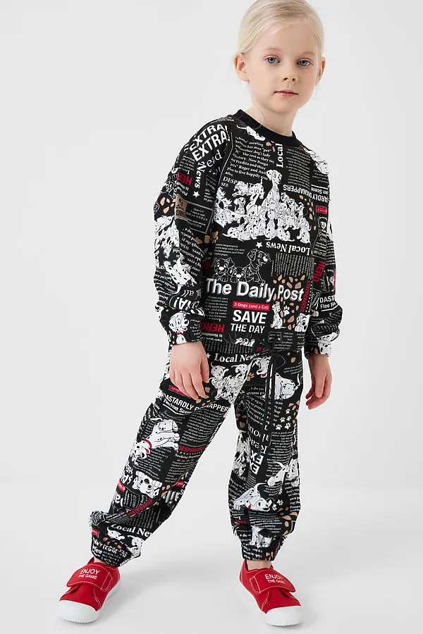 Комплект трикотажный для девочек: толстовка, брюки PLAYTODAY, разноцветный - фото 2