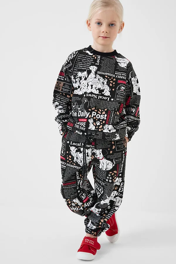 Комплект трикотажный для девочек: толстовка, брюки PLAYTODAY, разноцветный - фото 2