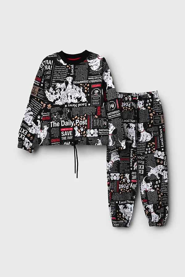 Комплект трикотажный для девочек: толстовка, брюки PLAYTODAY, разноцветный - фото 2