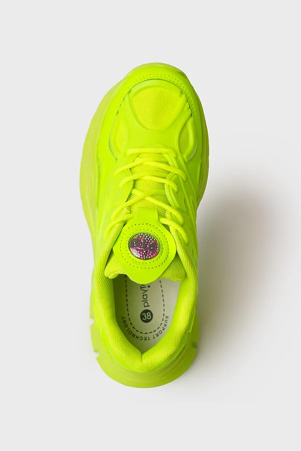 Полуботинки для девочек PLAYTODAY, зеленый - фото 2