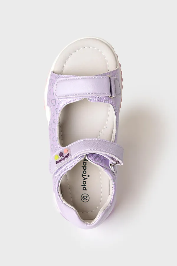 Сандалии для девочек PLAYTODAY, сиреневый - фото 2