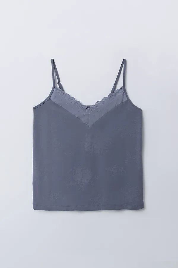 Комплект женский (топ, шорты) MARK FORMELLE, цветы на сизом - фото 2