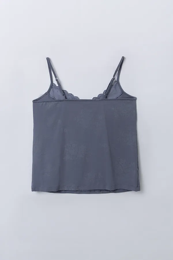 Комплект женский (топ, шорты) MARK FORMELLE, цветы на сизом - фото 2