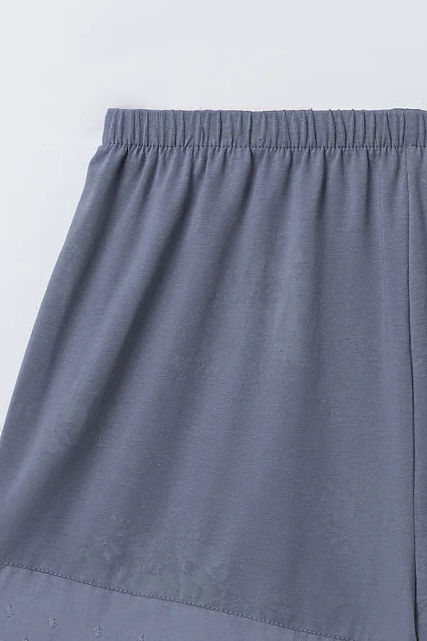 Комплект женский (топ, шорты) MARK FORMELLE, цветы на сизом - фото 2