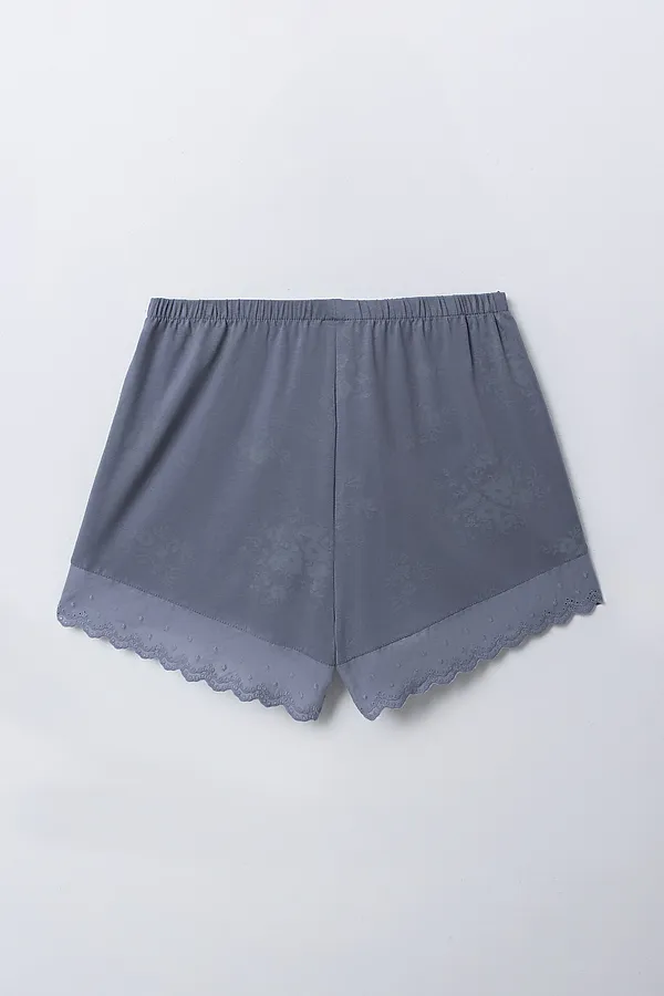 Комплект женский (топ, шорты) MARK FORMELLE, цветы на сизом - фото 2