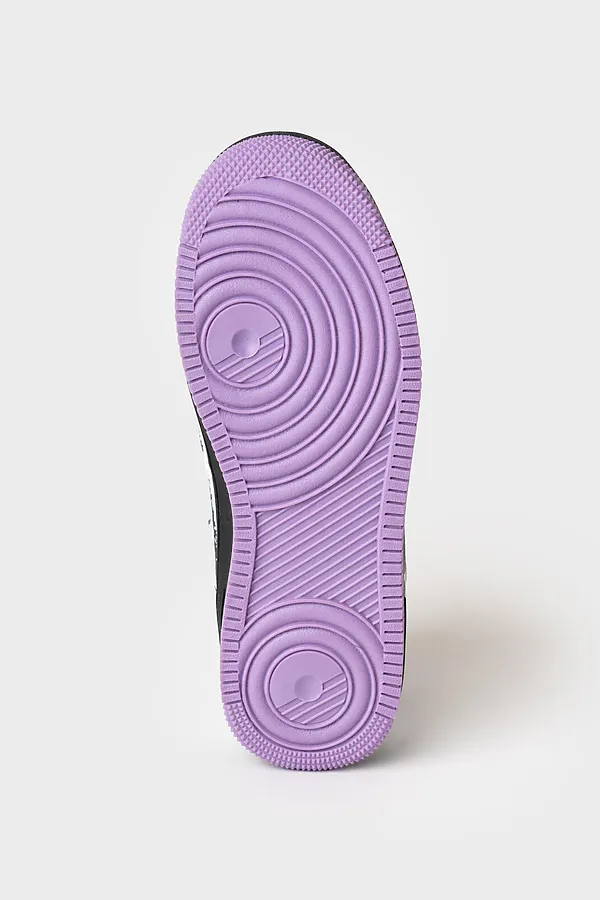Полуботинки для девочек PLAYTODAY, белый,черный,сиреневый - фото 2