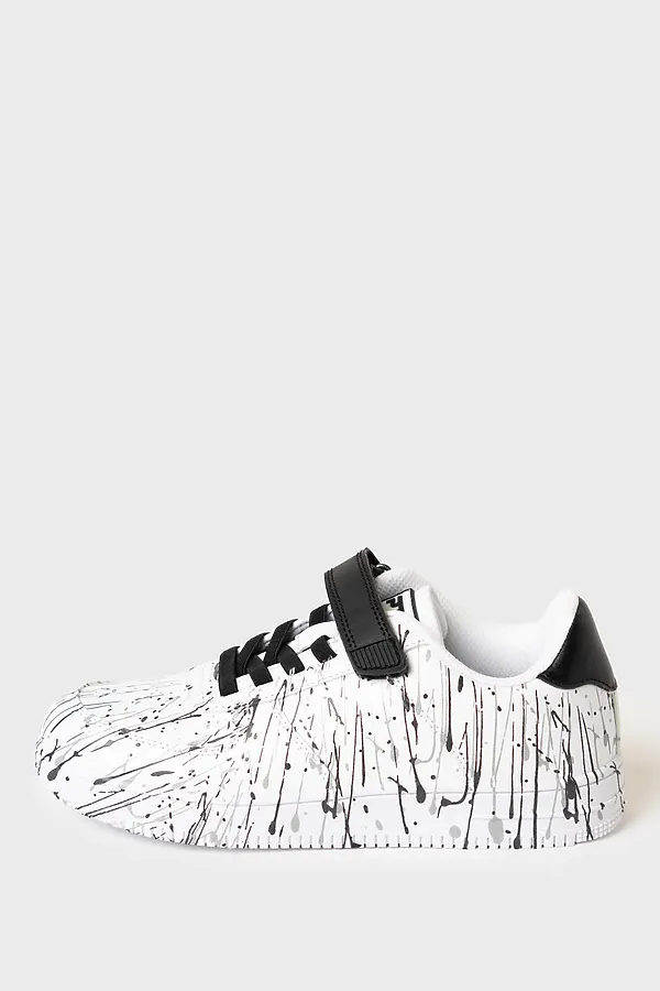 Полуботинки для девочек PLAYTODAY, белый,черный - фото 2