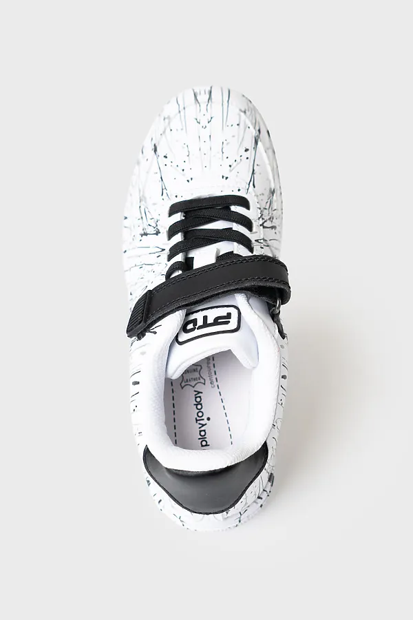 Полуботинки для девочек PLAYTODAY, белый,черный - фото 2