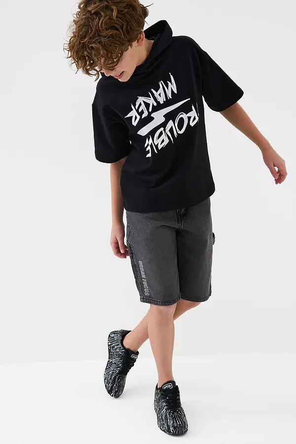 Полуботинки для мальчиков PLAYTODAY, черный - фото 2