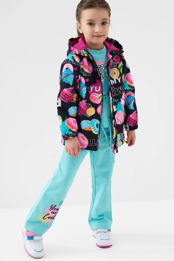 Полуботинки для девочек PLAYTODAY, разноцветный - фото 2