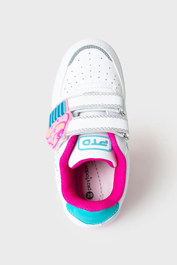 Полуботинки для девочек PLAYTODAY, разноцветный - фото 2