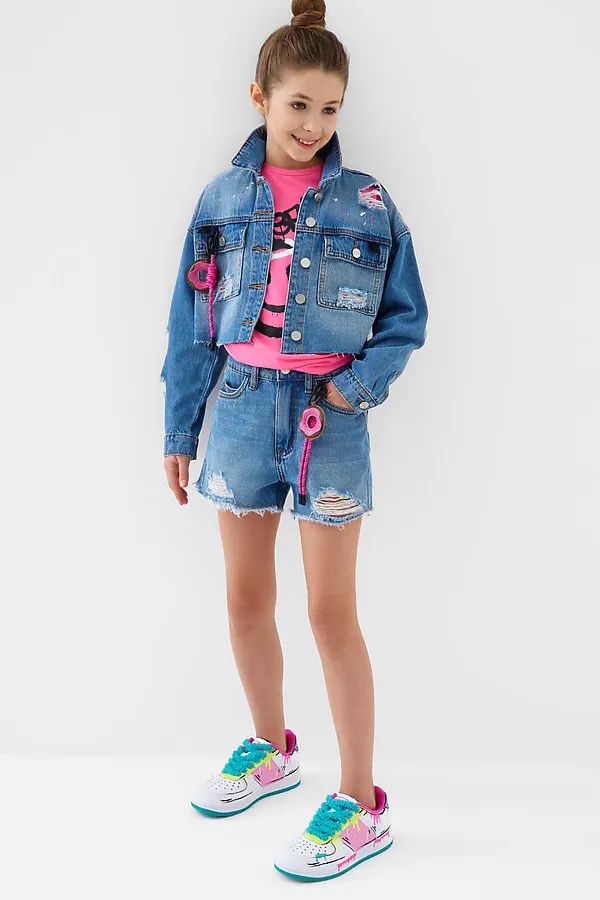 Полуботинки для девочек PLAYTODAY, разноцветный - фото 2