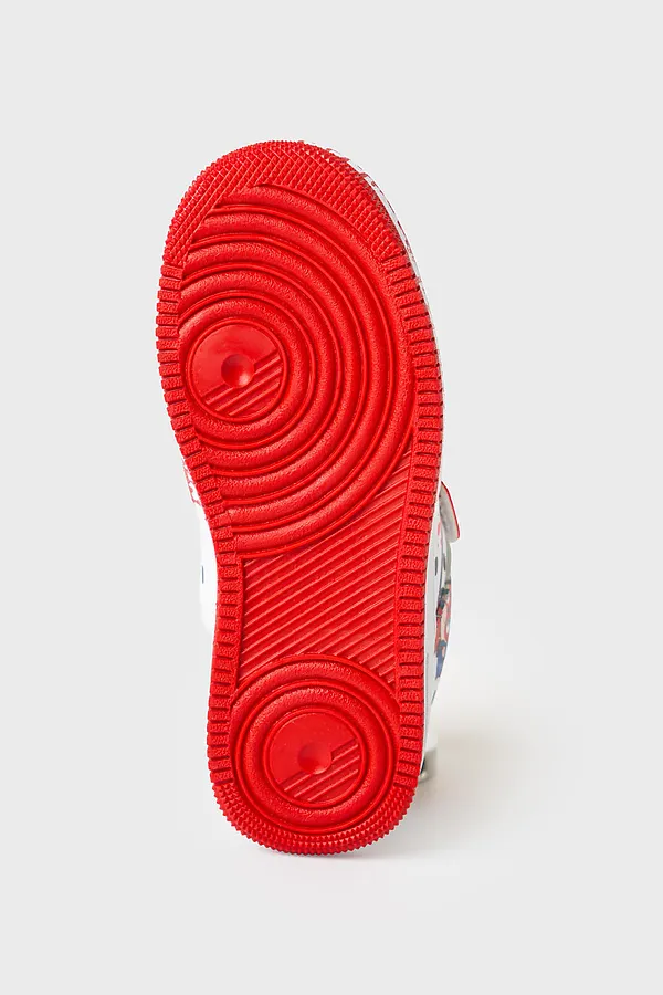 Полуботинки для девочек PLAYTODAY, белый,красный - фото 2