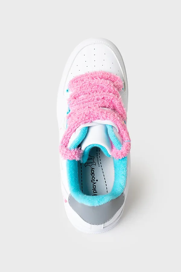 Полуботинки для девочек PLAYTODAY, белый - фото 2