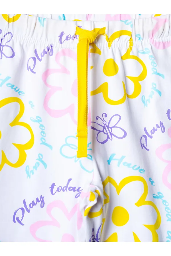 Пижама трикотажная для девочек PLAYTODAY, разноцветный - фото 2