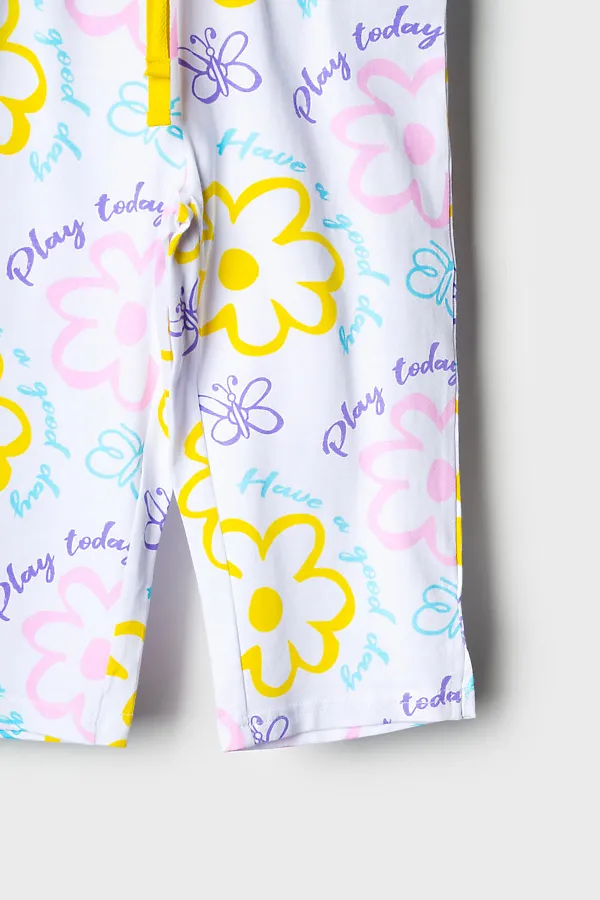 Пижама трикотажная для девочек PLAYTODAY, разноцветный - фото 2