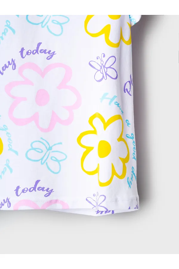 Пижама трикотажная для девочек PLAYTODAY, разноцветный - фото 2