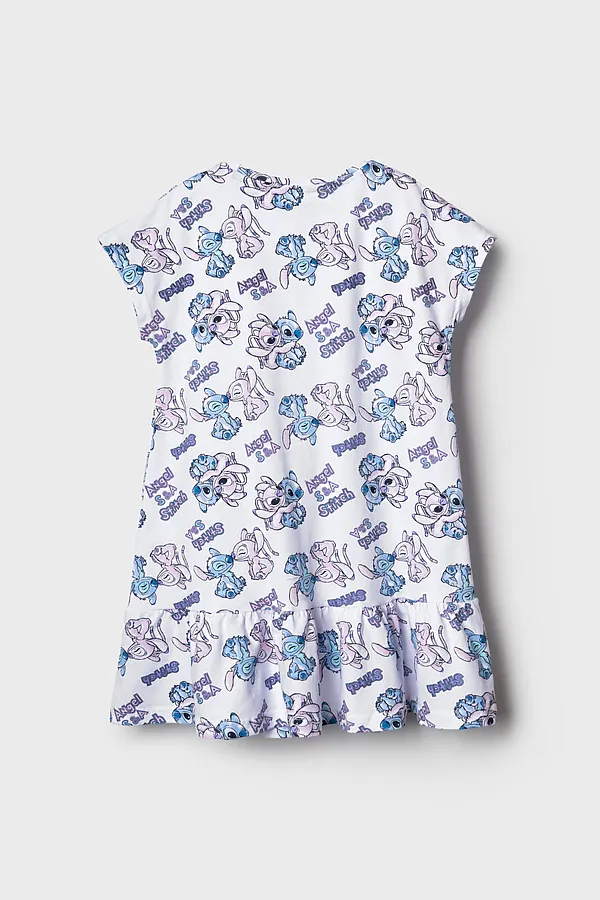 Сорочка ночная трикотажная для девочек PLAYTODAY, белый,светло-розовый,голубой - фото 2