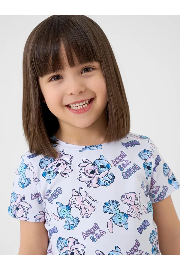 Комплект трикотажный для девочек: фуфайка (футболка), брюки PLAYTODAY, белый,голубой,светло-розовый - фото 2