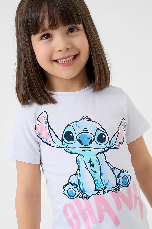 Комплект трикотажный для девочек: фуфайка (футболка), брюки PLAYTODAY, белый,голубой,светло-розовый - фото 2