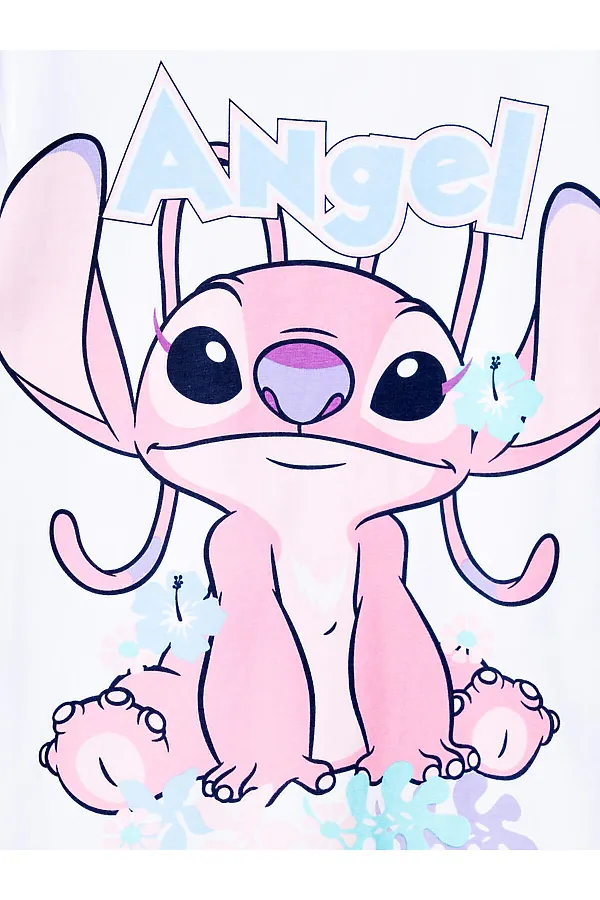 Комплект трикотажный для девочек: фуфайка (футболка), шорты PLAYTODAY, белый,светло-розовый - фото 2